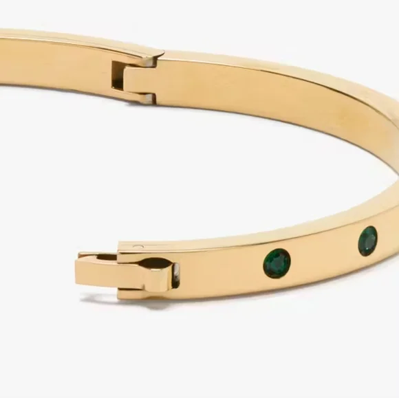Kate Spade New York Bracelet Women Gold Stackable Stainless Steel Bangle ERK1969 - Picture 11 of 13